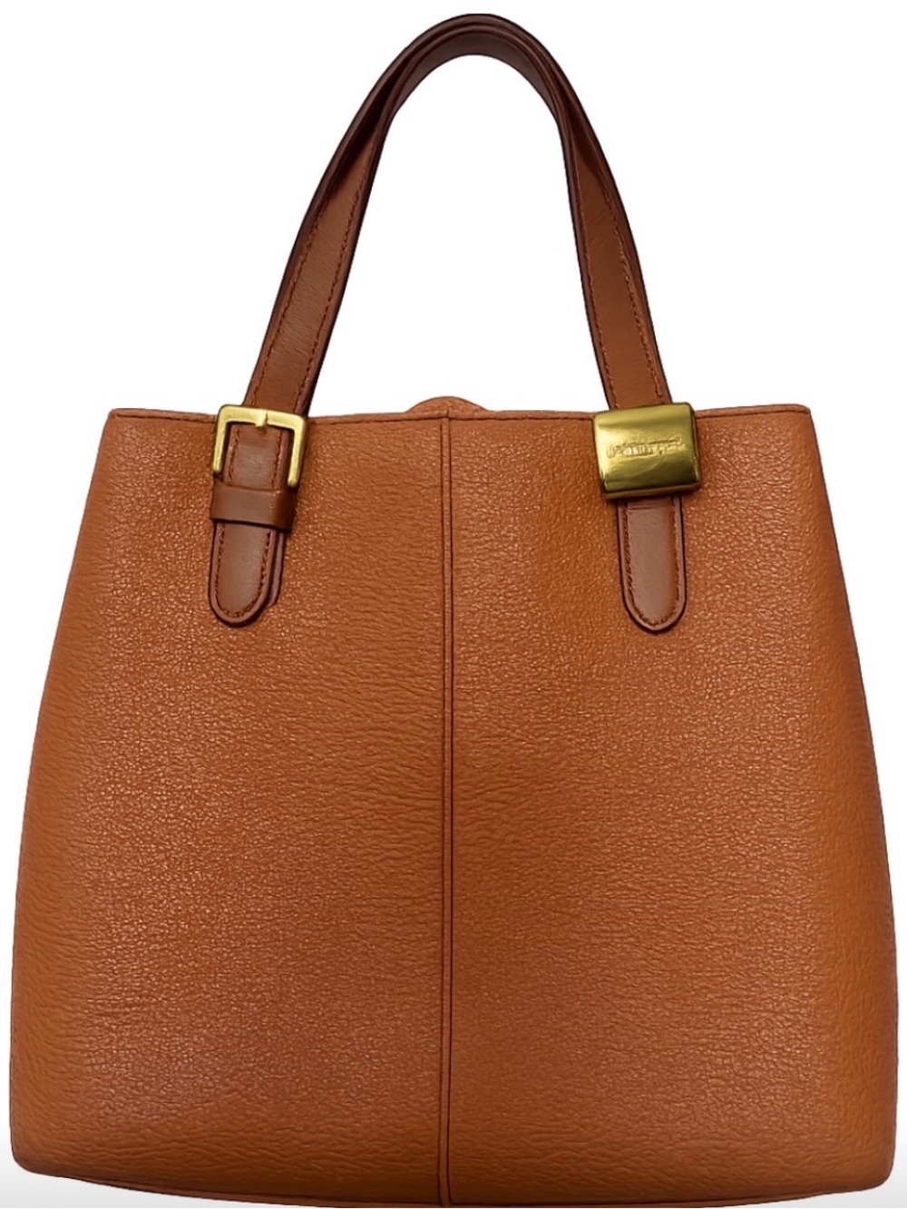 Vintage Y2K Burberry Haymarket Check In Pebbled Leather Handbag